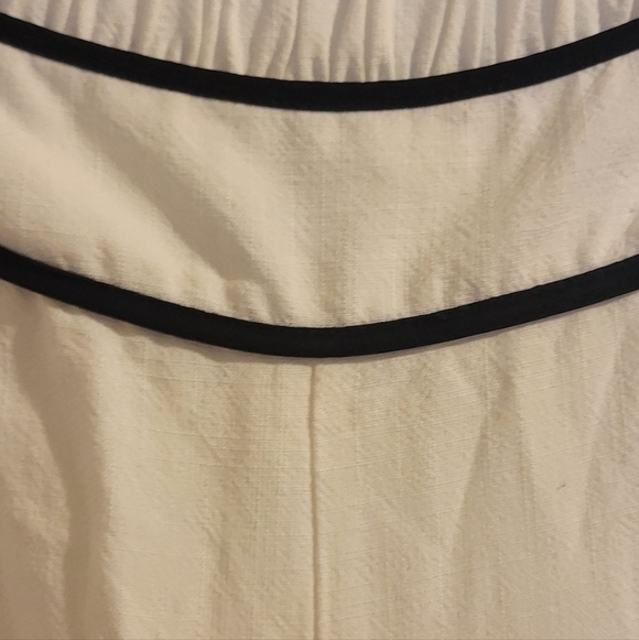 Sienna Sky White Pants with Black Accents - Picture 3 of 8